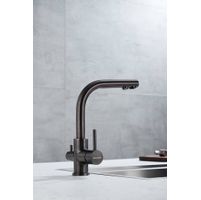 Смеситель для кухни Paulmark Essen Es213211-GM вороненая сталь — 6