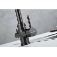 Смеситель для кухни Paulmark Essen Es213211-GM вороненая сталь — 11