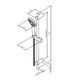 F0190022 Gem душ.комплект: ручн.душ 1 ф-ция d 110 мм, штанга 700, шланг 1 750 мм, черный, шт.
