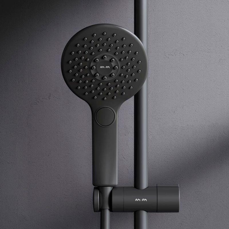 Душевая система AM.PM Inspire V2.0 F0750A422 черный матовый с термостатом