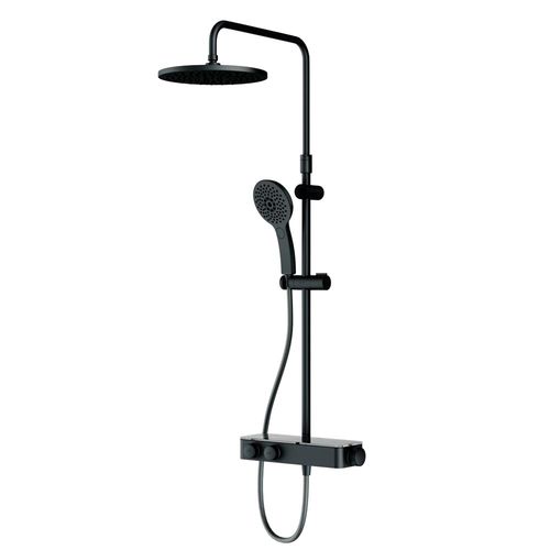 Душевая система AM.PM Inspire V2.0 F0750A422 черный матовый с термостатом