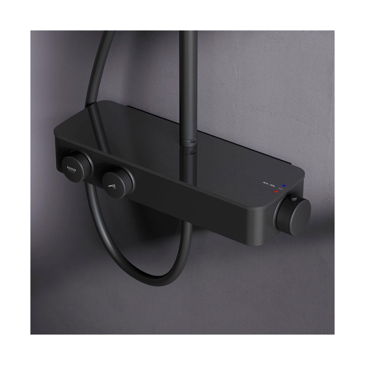 F0750A422 Inspire V2.0, душевая система, набор: см-ль д/душа с термостатом, верхний душ d 250 мм, ру