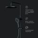 F0750A422 Inspire V2.0, душевая система, набор: см-ль д/душа с термостатом, верхний душ d 250 мм, ру