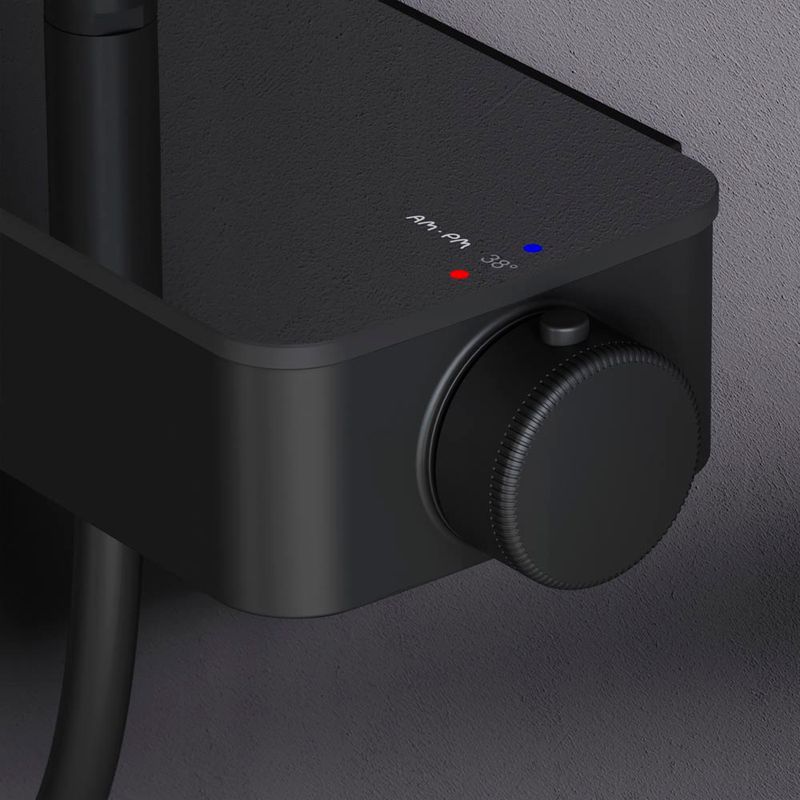 Душевая система AM.PM Inspire V2.0 F0750A422 черный матовый с термостатом