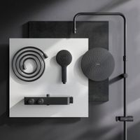 Душевая система AM.PM Inspire V2.0 F0750A422 черный матовый с термостатом — 12