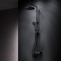 Душевая система AM.PM Inspire V2.0 F0750A422 черный матовый с термостатом — 2