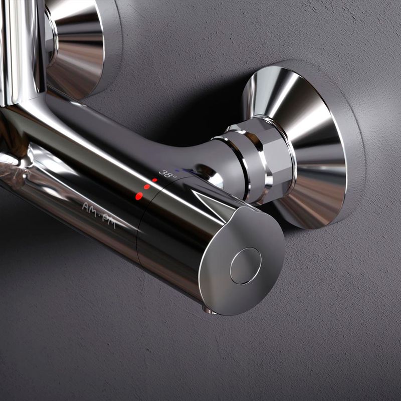 Душевас система AM.PM Like F0780564 хром с термостатом