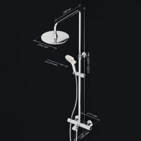 Душевас система AM.PM Like F0780564 хром с термостатом — 11