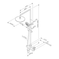 Душевас система AM.PM Like F0780564 хром с термостатом — 13