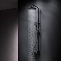 Душевая система AM.PM Like F0780722 со складным изливом черный матовый — 3