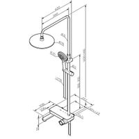 Душевая система AM.PM Like F0780722 со складным изливом черный матовый — 13