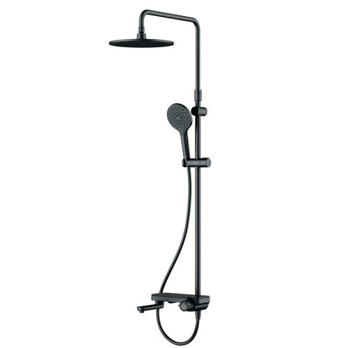 Душевая система AM.PM Like F0780722 со складным изливом черный матовый