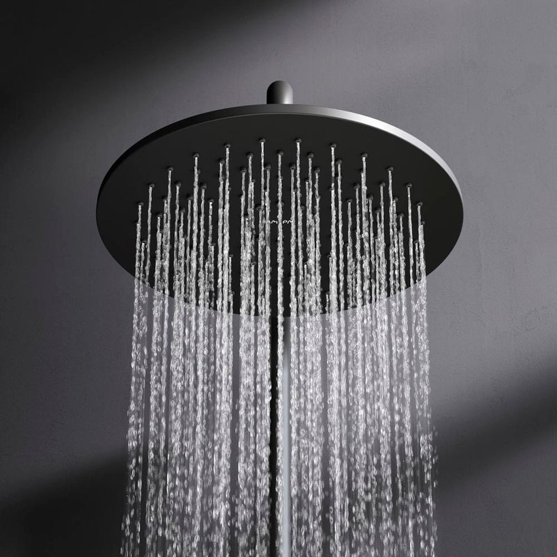 Душевая система AM.PM Like F0780722 со складным изливом черный матовый