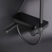 Душевая система AM.PM Like F0780722 со складным изливом черный матовый — 4