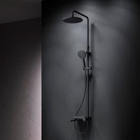 Душевая система AM.PM Like F0780722 со складным изливом черный матовый — 2