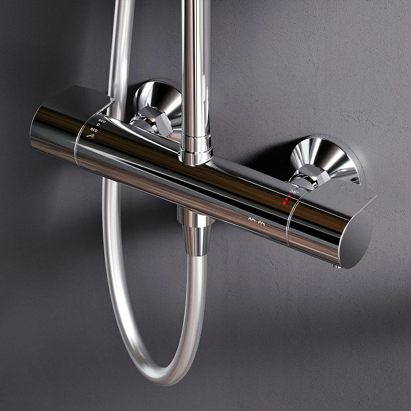 Душевая система AM.PM X-Joy F0785A400 хром с термостатом