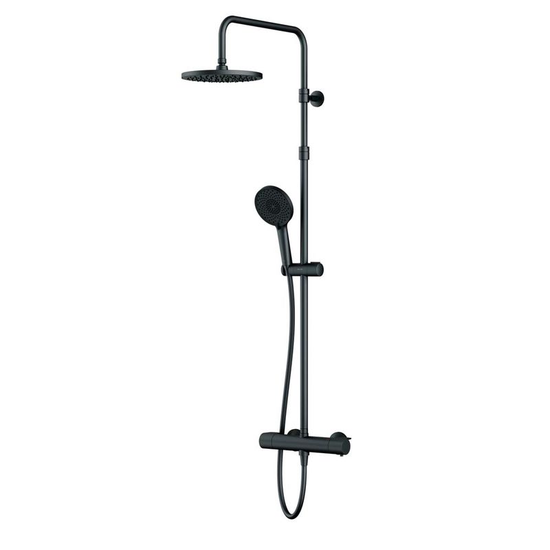Душевая система с термостатом AM.PM X-Joy F0785A422 черный мат.