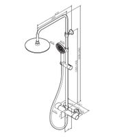 Душевая система AM.PM X-Joy F0785A422 черный матовый с термостатом — 13