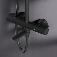 Душевая система AM.PM X-Joy F0785A522 черный матовый с термостатом — 4