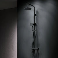 Душевая система AM.PM X-Joy F0785A522 черный матовый с термостатом — 2