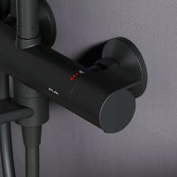 Душевая система AM.PM X-Joy F0785A522 черный матовый с термостатом — 5