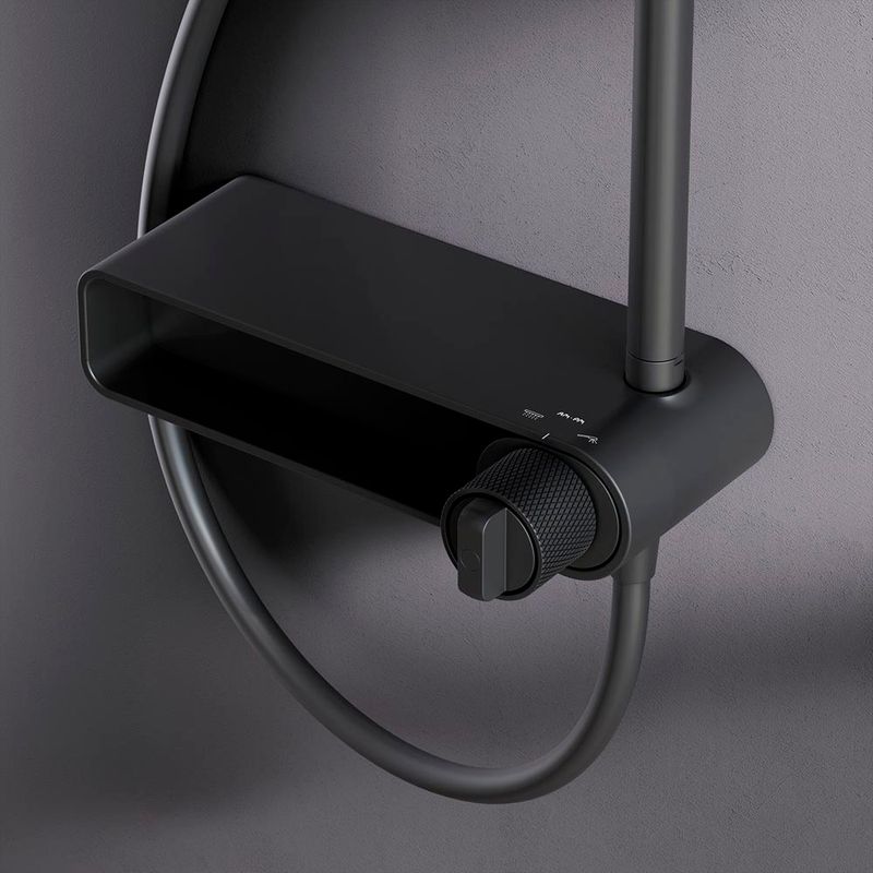 Душевая система AM.PM X-Joy F0785A622 со смесителем-полкой черный