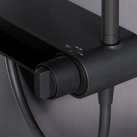 Душевая система AM.PM X-Joy F0785A622 со смесителем-полкой черный — 4