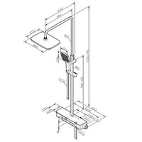 Душевая система AM.PM Func F078F200 хром с термостатом — 13
