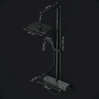 Душевая система AM.PM Func F078F222 черный матовый с термостатом — 11