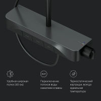 Душевая система AM.PM Func F078F222 черный матовый с термостатом — 9