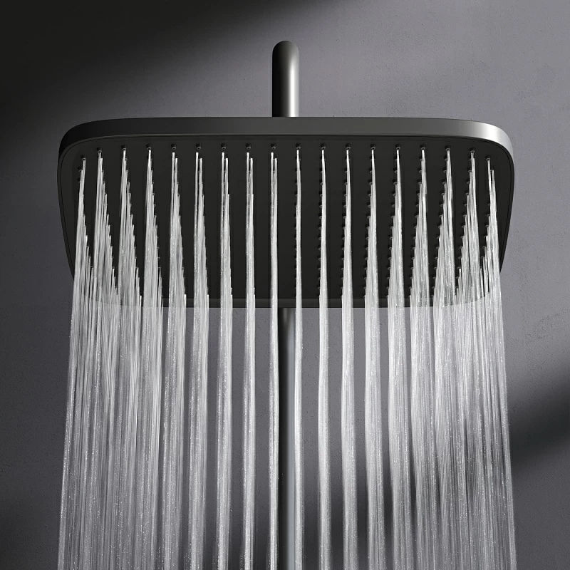 Душевая система AM.PM Func F078F222 черный матовый с термостатом