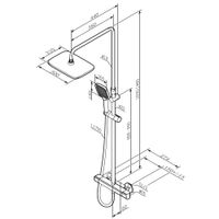Душевая система AM.PM Func F078F400 хром с термостатом — 13