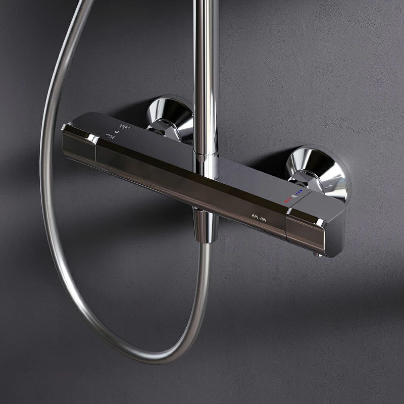 Душевая система AM.PM Func F078F400 хром с термостатом
