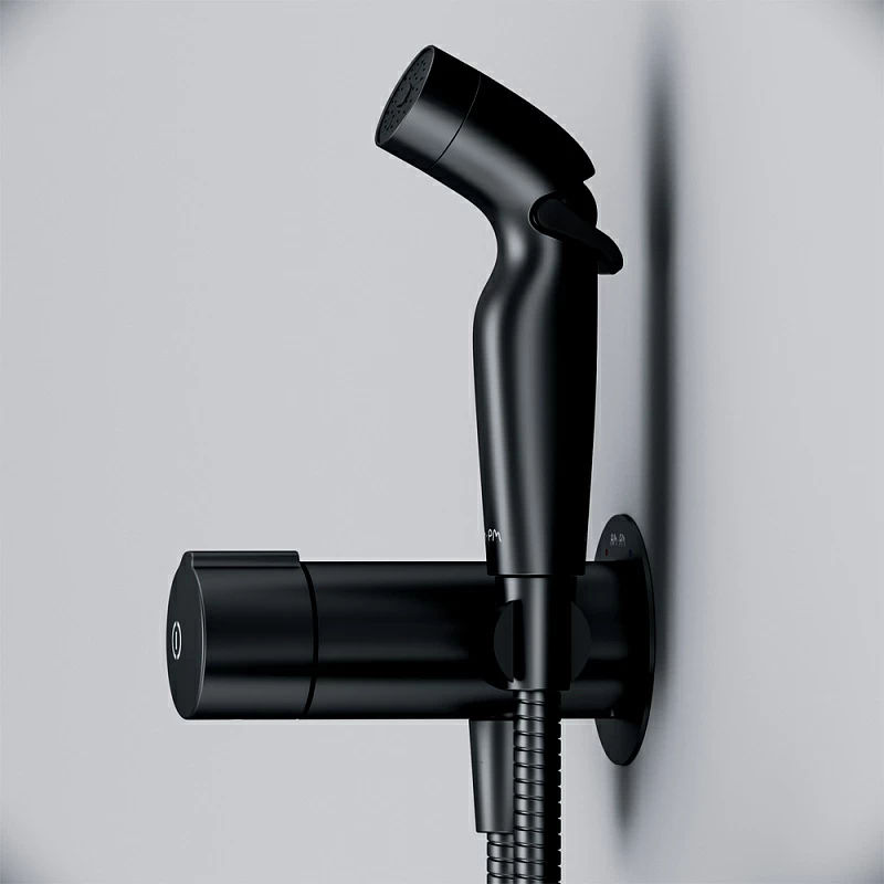 Смеситель для биде скрытого монтажа AM.PM X-Joy TouchReel F0H85A522 черный мат.