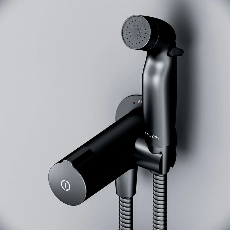 Смеситель для биде скрытого монтажа AM.PM X-Joy TouchReel F0H85A522 черный мат.