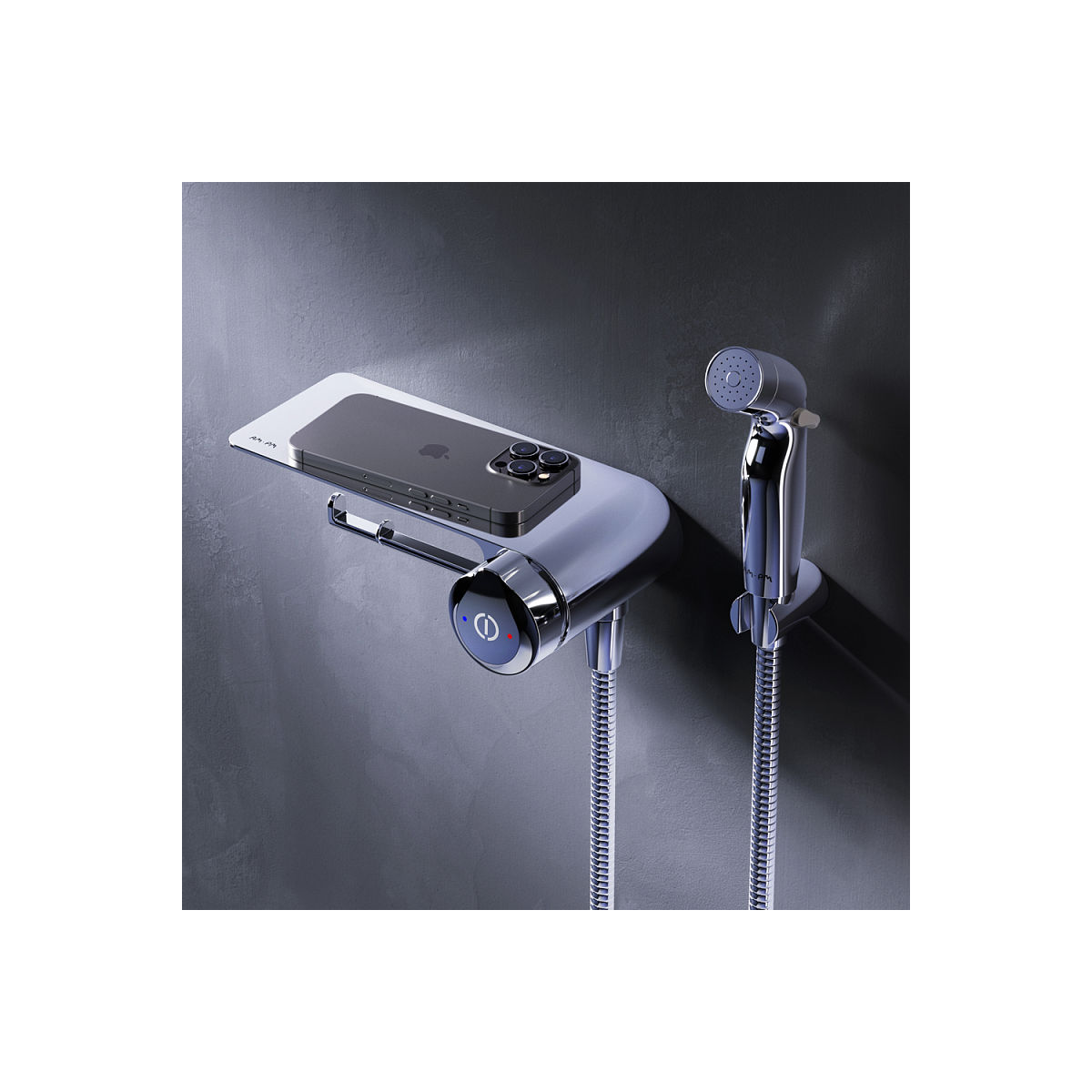 Смеситель для биде скрытого монтажа AM.PM X-Joy TouchReel F0H85A800 хром