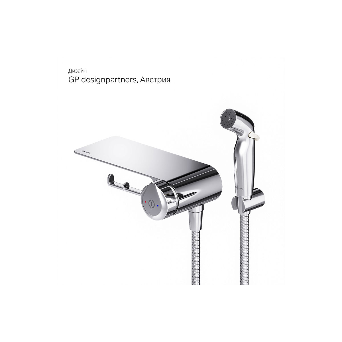 Смеситель для биде скрытого монтажа AM.PM X-Joy TouchReel F0H85A800 хром