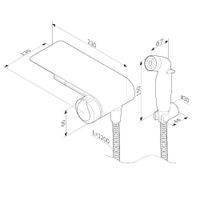 Встраиваемый гигиенический душ AM.PM X-Joy TouchReel F0H85A800 хром — 10