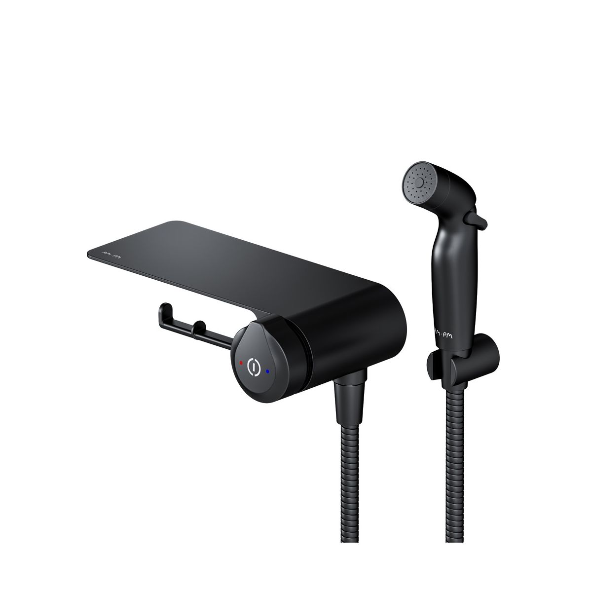 Смеситель для биде скрытого монтажа AM.PM X-Joy TouchReel F0H85A822 черный мат.