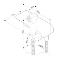 Встраиваемый гигиенический душ AM.PM Func F0H8F900 хром — 10