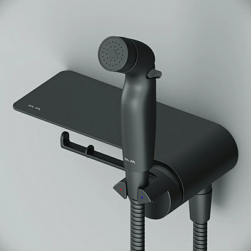 Встраиваемый гигиенический душ AM.PM Func F0H8F922 черный матовый