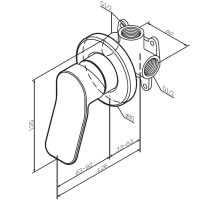 Встраиваемый гигиенический душ AM.PM X-Joy F40H85A00 хром — 5