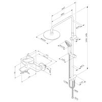 Душевая система AM.PM X-Joy F42885A14 черный матовый — 10