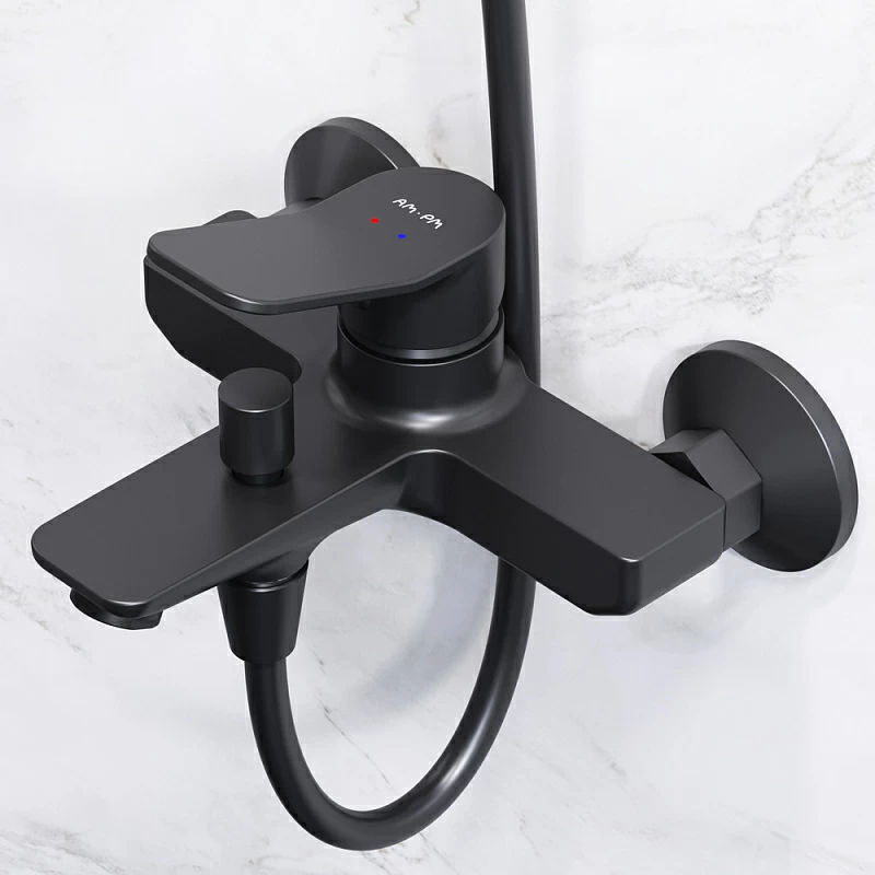 Набор для ванной AM.PM X-Joy F42885A14 черный мат.