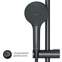 Душевая система AM.PM X-Joy F42885A14 черный матовый — 7