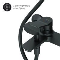 Душевая система AM.PM X-Joy F42885A14 черный матовый — 8