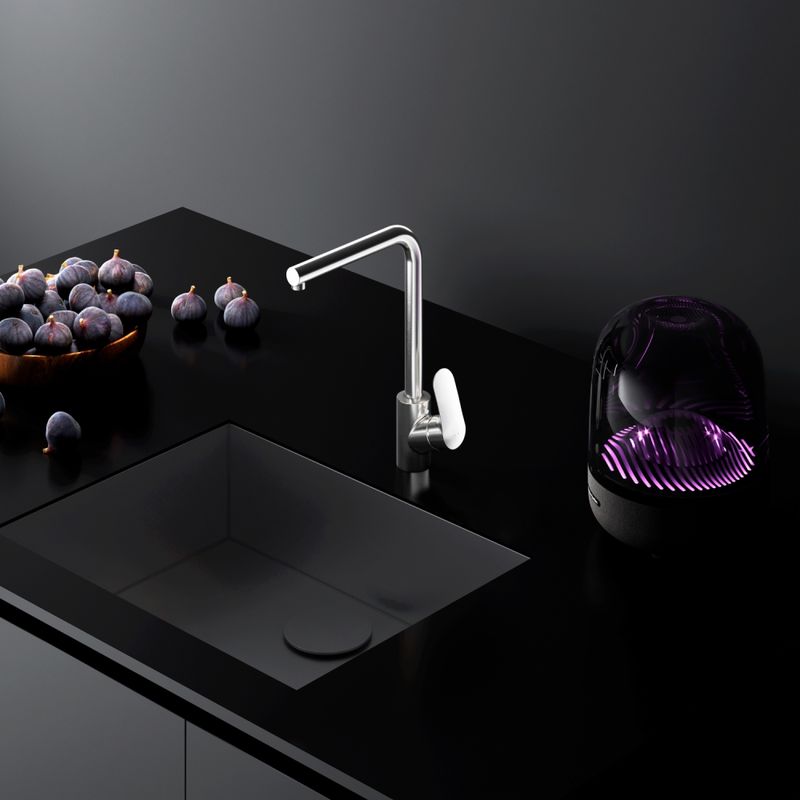 Смеситель для кухни AM.PM Like F8005011 L-образный излив (сатин)