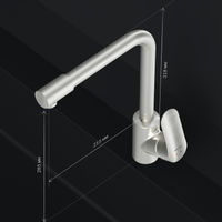 Смеситель для кухни AM.PM Like F8005711 для питьевой воды L-излив (сатин) — 8