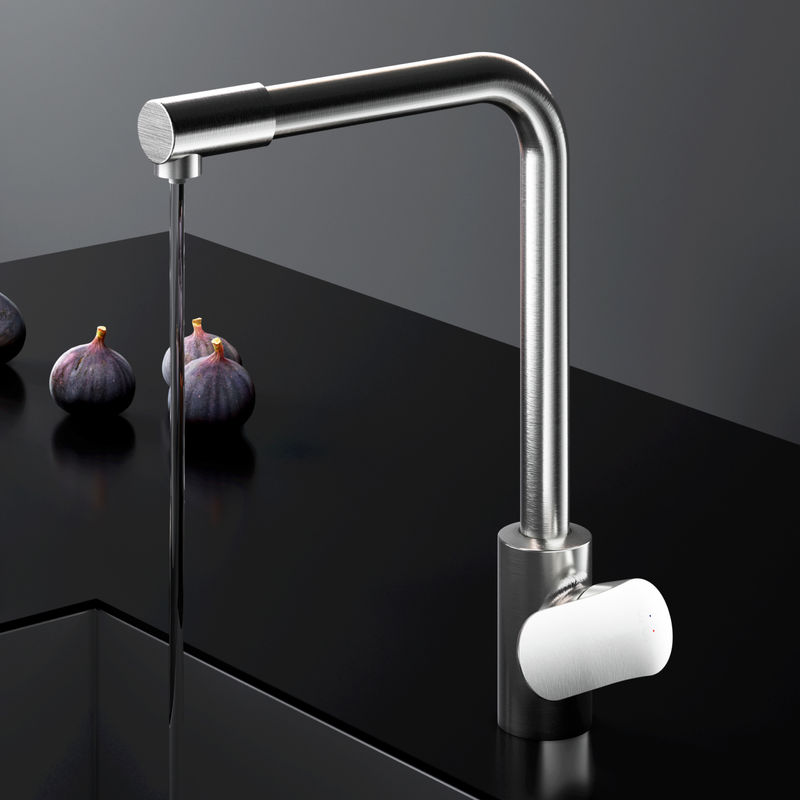 Смеситель для кухни AM.PM Like F8005711 для питьевой воды L-излив (сатин)