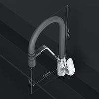 Смеситель для кухни AM.PM Like F8007802 для питьевой воды и гибким изливом (хром) — 8